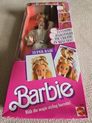 1986 Super Hair Barbie Vintage No3101 NRFB NIOS
