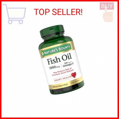 Nature's Bounty Fish Oil, 300 mg of Omega-3, 145 Count