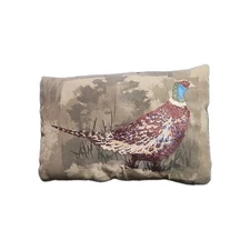 Pheasants Climaweave Pillow 16.5"  Winter, Indoor/Outdoor, Zippered, Washable