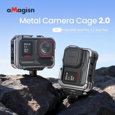 aMagisn Metal Frame Quick Release 2.0 for Insta360 AcePro2 Camera Accessories