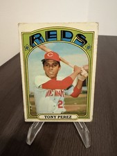 1972 Topps 80 Tony Perez Cincinnati Reds HOF Vintage MLB Baseball Card