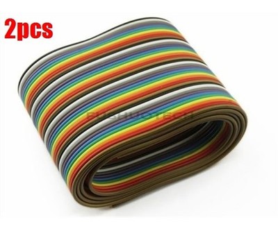   6.6FT Idc 1M Ribbon Color 40 Pin Wire Cable Way Ic New yu #jg
