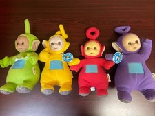 1998 Teletubbies Hasbro Playskool Dipsy Talking Plush 17" Works Lot Of 4 Plush