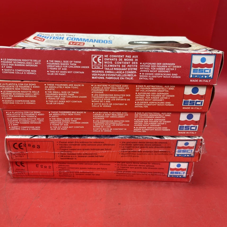 ESCI Ertl Segunda Guerra Mundial COMANDOS BRITÁNICOS #210 1:72 Figura Modelo Kit Lote 5 Foto 2 de 4