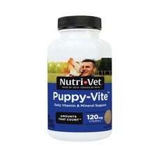 Nutri-Vet Puppy-Vite Chewables for Puppies, Dog Supplement, 60 ct, No Color