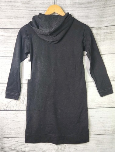 Vestido Sudadera con Capucha Z by Zella Niña Niños Talla S (6-7) Bolsillos Carbón 987 - Imagen 2 de 6