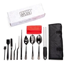 7 Pc Black Plating Tools Culinary Set (Professional Chef Utensils)| Chef Kit ...