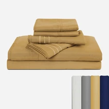 1800 Series 6-Piece Bed Sheet Set Soft Deep Pocket Twin King Queen Full Sheets