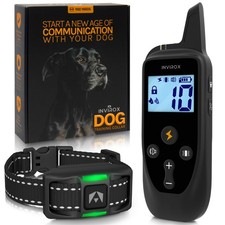 Dog Training Collar with 123 Levels, 1100yd Range, Waterproof with Bark Control