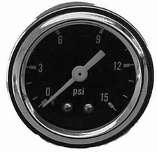 Fuel Pressure Gauge 0-15 PSI RACING POWER CO-PACKAGED R5715