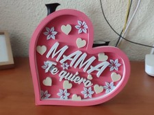 Mothers Day I Love You Sign, Heartfelt Gift For Mom-Home Decor Keepsake Pink
