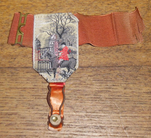 Vintage Equestrian Fox Hunting Sock Garter - As Seen