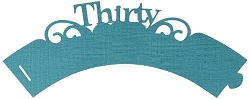 All About Details Lime Green Thirty Cupcake Wrappers Set of 12-image