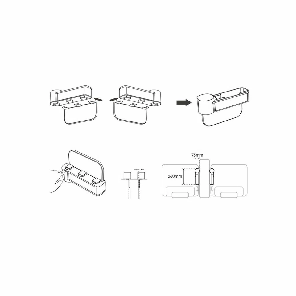 Organisateur pour Voiture Dunlop Noir Siège - Photo 3/3