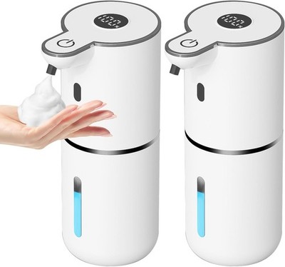 2 Pack Automatic Foaming Soap Dispenser Touchless, Smart Hand Soap Dispenser
