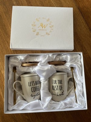 Let's Have Cofee Together For The Rest Of Our Lives Mugs Set -  lightly used 