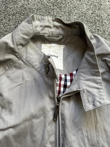 Mens Ben Sherman Grey Jacket, Harrington Style, Size 2XL, Lined. Full Zip, (81) - Picture 3 of 10