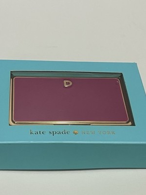 Kate Spade New York Lenox Down To Business Card Holder Red Letter  D New In Box
