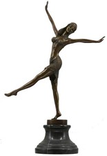 Art Deco Bronze Lady 'Dancer of Palmyra' - 46cm - Signed after DH Chiparus
