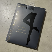 Ladies Rachel Roy Silky Sheer Control Top Pantyhose Nude Size A-B 95-135lbs