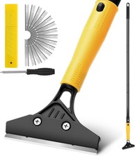 Heavy Duty Floor Scraper Tool with Long Handle 45.7" | 4 Inch Razor Blade