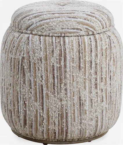 Uttermost 23876 Dialogue 18"W Pouf - MultiColor - Picture 6 of 6