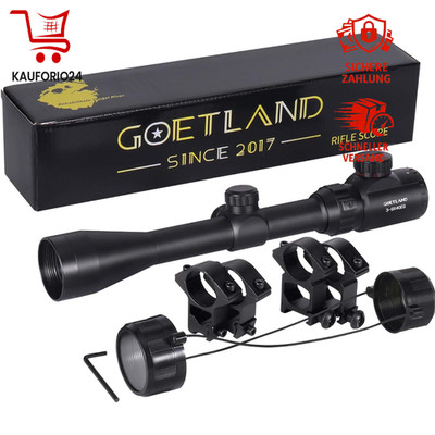 Zielfernrohr 3-9x40 für Airsoft Jagd mit Montage Ringen SFP