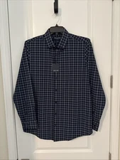 NWT Mizzen + Main Leeward Mens LARGE Trim Fit Button Dress Shirt