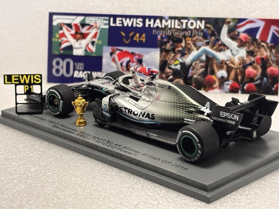 Spark S6089 Mercedes F1 W10 Winner British GP 2019 – Lewis Hamilton 1/43 Scale - Photo 4/4