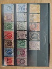 Saint Lucie lot de 19 timbres anciens, neufs et oblitérés, cote : 196 euros.