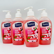 Suave Essentials Cherry Blossom Hand Soap 4 Pack 6.7 fl oz Pampering Hand Wash