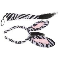 Cosplay Costume Tail Wild Animal Zebra Accessories Kawaii Headband Hawaii