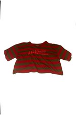 A Nightmare on Elm Street Freddy Krueger Costume Shirt Red Green Size S