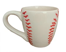 Baseball Ceramic Sports Mug Planter - 13 Ounce - 4" x 3.5"