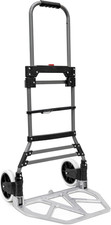 250 LB Aluminum Folding Hand Truck with Telescoping Handle - Light Weight Foldab