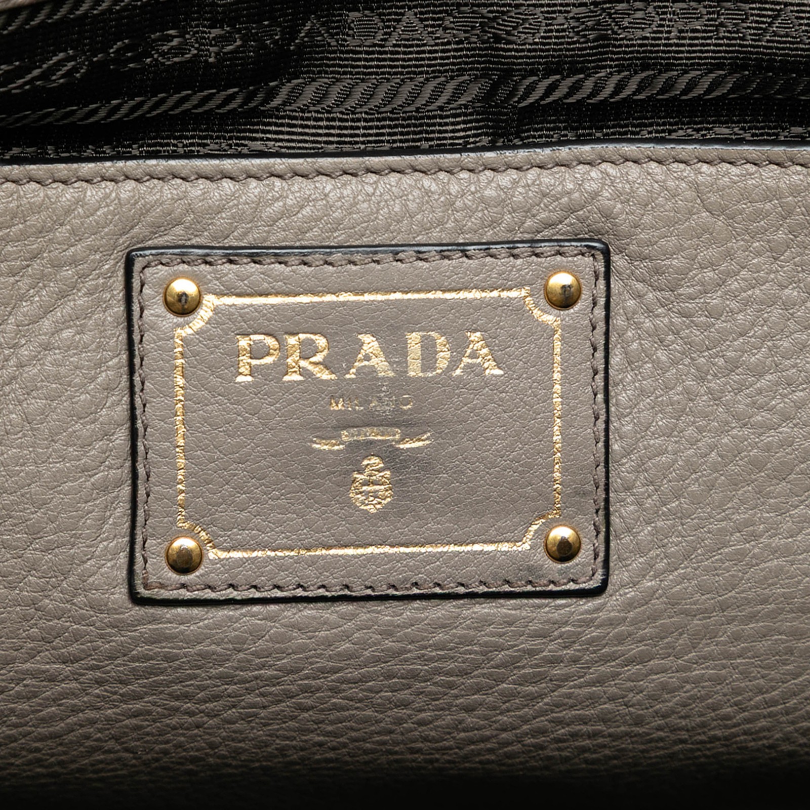 Authenticated Prada Vitello Daino Open Convertible Tote Gray thumbnail 5