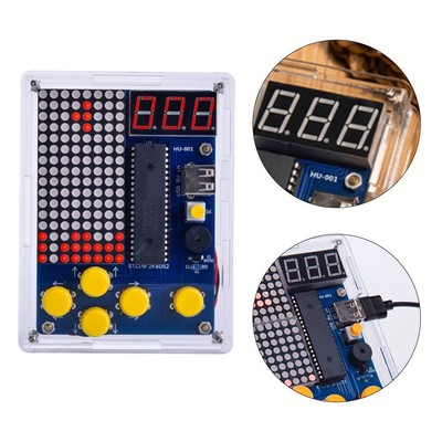 Retro DIY Electronics Project 51 Single Chip Spielkonsole Kit mit Hülle