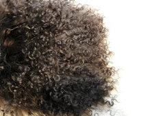 Dark Espresso Brown  Tibetan Lamb Mohair Doll Hair  4 x 4" for Wigs or Reroot