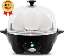EGC-007B Rapid Egg Cooker 7-Egg Capacity, Poacher, Omelet Maker, Auto Shut-Off