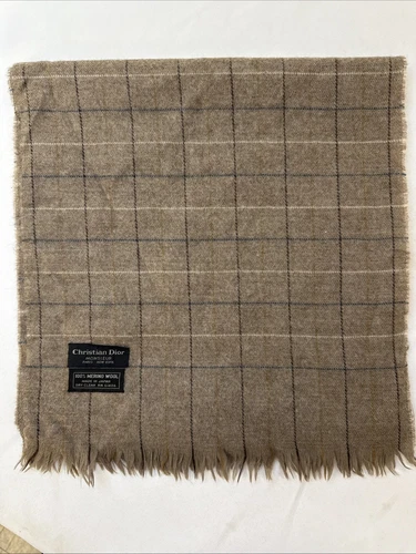 Foulard vintage Christian Dior 100% laine mérinos