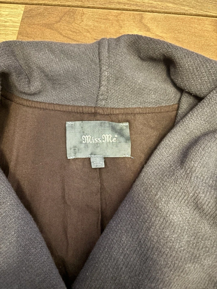 Miss Me 人造皮革装饰夹克栗色 S 码 — 第 4/4 张图片
