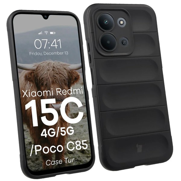 HandyhüLle FüR Xiaomi Redmi 15C 4G/5G/POCO C85 4G Bizon Case Cover Etui Schwarz-image