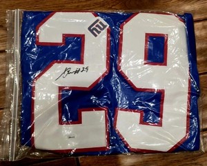 NY Giants #29 Xavier McKinney, Autographed Jersey, JSA Cert, XL, (2nd Rd Pick)
