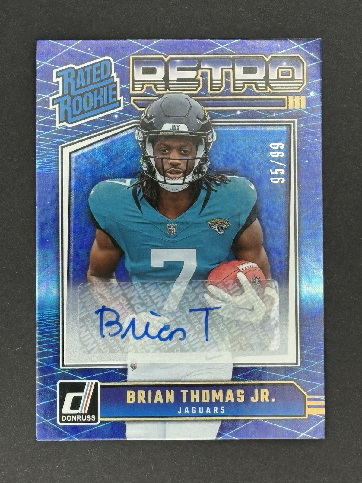 Brian Thomas Jr. 2024 Panini Donruss - Rated Rookie Retro Autograph /99 (Auto)
