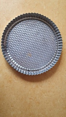 Tarteform Zenker Weißblech 27 5cm Durchmesser Silberfarben Gebraucht Backform