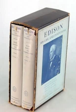 Frank Lewis Dyer 1929 Edison His Life And Inventions In Two Volumes HC w/DJ