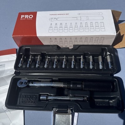 PRO BIKE TOOL 1/4 Zoll Antrieb Click Drehmomentschlüssel Set - 2 bis 20 Nm - Neu unbenutzt