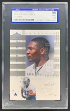 Michael Wiley 2000 Upper Deck UD Graded Rookie #124 RC Cowboys SGC 9 Mint