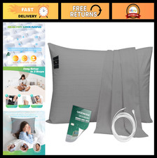 Grounding Pillowcase King 20x36in - Silver Fiber Conductive Case for Sleep  Anx