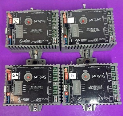 Lot of 4 Johnson Controls Metasys MS-VMA 1620-0 Variable Air Controller